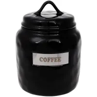 Банка Bona фарфор Necollie Coffee 1500 мл Черная DP77586 Банка Bona фарфор Necollie Coffee 1500 мл Черная DP77586
