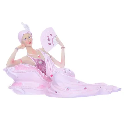 Фігурка декоративна Lady in pink 25х14х15 см Lefard AL96546 Білий