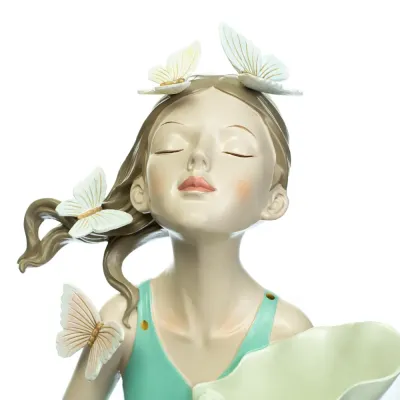 Фігурка Girl in green 32х20х13 см Lefard AL97902 Білий