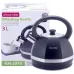 Чайник 3л из нержавеющей стали со свистком черный Kamille DP112959