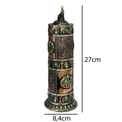Підставка для пахощів Будда Лунгта Ручная Работа 27x8,4x8,4 см Мідний (25644)