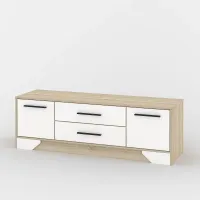 Комод Тиса Мебель 100 Дуб сонома Білий 50x40x152 см