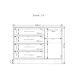 Комод Тиса Мебель 110 Дуб сонома Белый 85x40x112 см