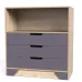 Комод Тиса Мебель 124 Дуб сонома Графит 96x40x90 см