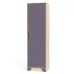 Шкаф-Пенал Тиса Мебель Модуль-107 Дуб сонома Графит 205x40x60 см