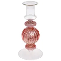 Интерьерный подсвечник Bona 8.5х18см розовый DP113270