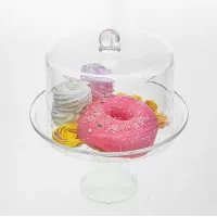 Подставка с крышкой для торта One Chef акриловая 25×19,5 см