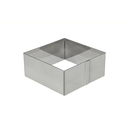 Форма квадратная из нержавеющей стали One Chef 10х10х4,5 см