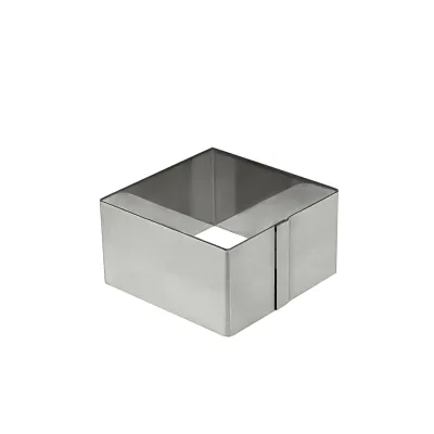 Форма квадратная из нержавеющей стали One Chef 8х8х4,5 см