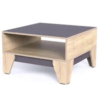Журнальный столик Тиса Мебель СЖ-14 Сонома Графит 42x70x70 см