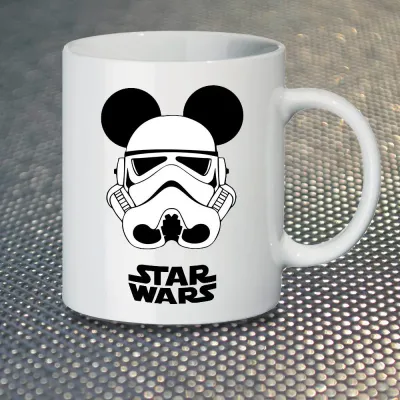 Чашка Fan Girl Штурмовик Міккі Маус Star Wars Зоряні Воїни New (14439) 330 мл Білий Чашка Fan Girl Штурмовик Міккі Маус Star Wars Зоряні Воїни New (14439) 330 мл Білий