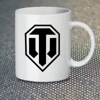 Чашка Fan Girl Логотип Танки World of Tanks New (14407) 330 мл Білий