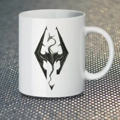 Чашка Fan Girl Логотип Скайрім The Elder Scrolls V: Skyrim New (14481) 330 мл