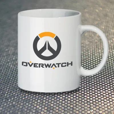 Чашка Fan Girl Логотип Овервотч Overwatch New (14450) 330 мл