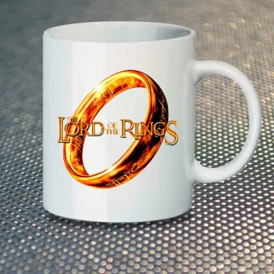 Чашка Fan Girl Логотип Володар Перстень The Lord of the Rings New (14499) 330 мл Чашка Fan Girl Логотип Володар Перстень The Lord of the Rings New (14499) 330 мл