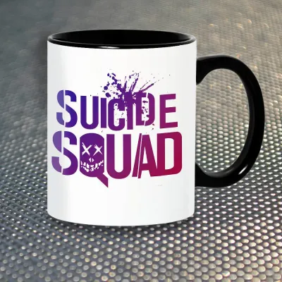 Чашка Fan Girl Логотип Загін Самогубців Suicide Squad New (14461) 330 мл Різнокольоровий Чашка Fan Girl Логотип Загін Самогубців Suicide Squad New (14461) 330 мл Різнокольоровий
