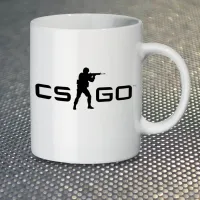 Чашка Fan Girl Логотип гри CS GO New (14383) 330 мл Білий