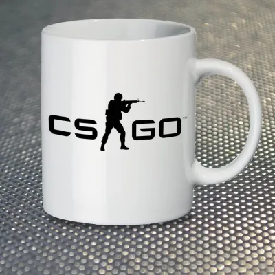 Чашка Fan Girl Логотип гри CS GO New (14383) 330 мл Білий Чашка Fan Girl Логотип гри CS GO New (14383) 330 мл Білий