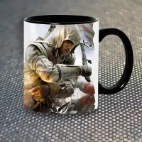 Чашка Fan Girl Кредо вбивці 3 Assassin's Creed III New (14394) 330 мл Чорний
