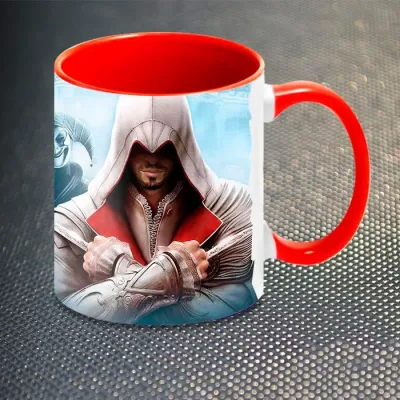 Чашка Fan Girl Кредо Ассасіна Братство Assassins Creed - Brotherhood New (14395) 330 мл Червоний
