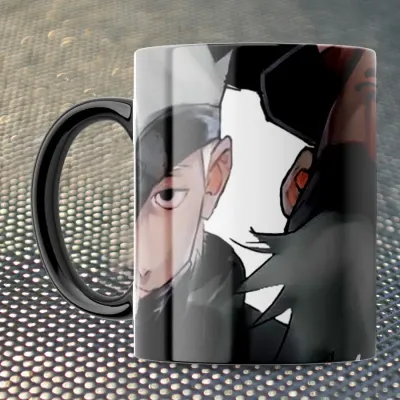 Чашка Fan Girl Какаші Хатаке і Годжо Сатору Наруто Магічна битва - Naruto Jujutsu Kaisen New (14562) 330 мл Різнокольоровий