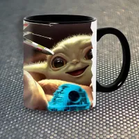 Чашка Fan Girl Йода Yoda Мандаларець 2 New (14521) 330 мл Різнокольоровий