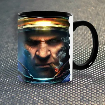 Чашка Fan Girl Джим Рейнор Стар Крафт Starcraft 2 New (14390) 330 мл Чорний