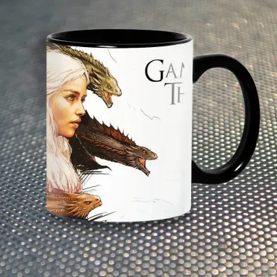 Чашка Fan Girl Дейнерис Таргариен с Драконами Game of Thrones New (14454) 330 мл Разноцветный Чашка Fan Girl Дейнерис Таргариен с Драконами Game of Thrones New (14454) 330 мл Разноцветный