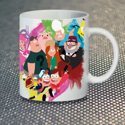 Чашка Fan Girl Гравіти Фолз Gravity Falls New (14518) 330 мл Різнокольоровий