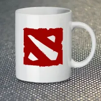 Чашка Fan Girl Головний Логотип гри Dota 2 Дота 2 New (14374) 330 мл Білий