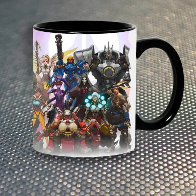 Чашка Fan Girl Герої Овервотч Overwatch New (14451) 330 мл Різнокольоровий
