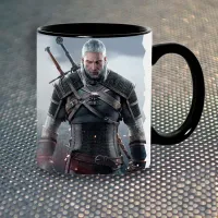 Чашка Fan Girl Відьмак The Witcher New (883) 330 мл Чорний Чашка Fan Girl Відьмак The Witcher New (883) 330 мл Чорний