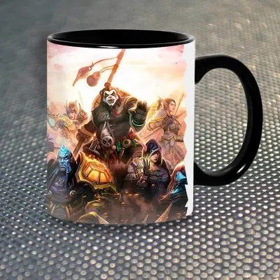 Чашка Fan Girl Варкрафт World of Warcraft WOW New (14388) 330 мл Черный