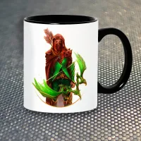 Чашка Fan Girl Windranger Дота 2 Dota New (14422) 330 мл Чорний Чашка Fan Girl Windranger Дота 2 Dota New (14422) 330 мл Чорний