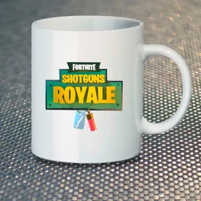 Чашка Fan Girl Shotguns Royale Battle Royale Fortnite New (14486) 330 мл Різнокольоровий