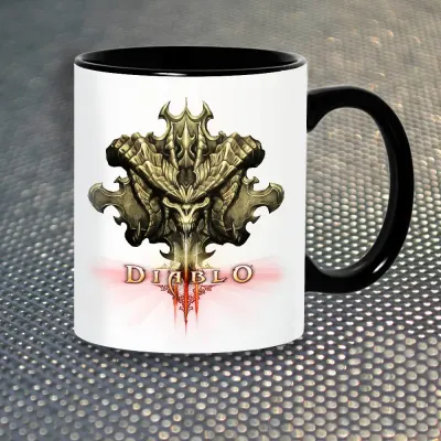 Чашка Fan Girl Monster Діабло Diablo New (14397) 330 мл Чорний