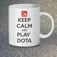 Чашка Fan Girl Keep Calm and Play Dota (14375) 330 мл Білий Чашка Fan Girl Keep Calm and Play Dota (14375) 330 мл Білий