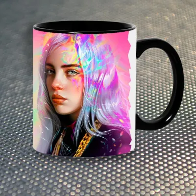 Чашка Fan Girl Billie Eilish Біллі Айліш New (14534) 330 мл Різнокольоровий