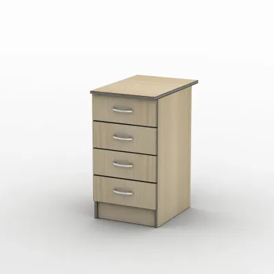 Тумба офісна Тиса Мебель ТП-2 700 Бук 75x70x40 см