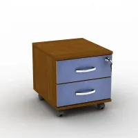 Тумба офісна Тиса Мебель ТК-2 Горіх лісовий Голубий 36.1x40.1x35 см Тумба офісна Тиса Мебель ТК-2 Горіх лісовий Голубий 36.1x40.1x35 см