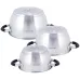 Набор 3 кастрюли Marsaili 1.8л 2.5л 3.5л с силиконовыми ручками Kamille DP36504