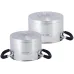 Набор 2 кастрюли Marsaili 2л и 2.7л с силиконовыми ручками Kamille DP36682