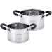 Набор 2 кастрюли Marsaili 2л и 2.7л с силиконовыми ручками Kamille DP36682