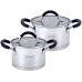 Набор 2 кастрюли Marsaili 2л и 2.7л с силиконовыми ручками Kamille DP36682