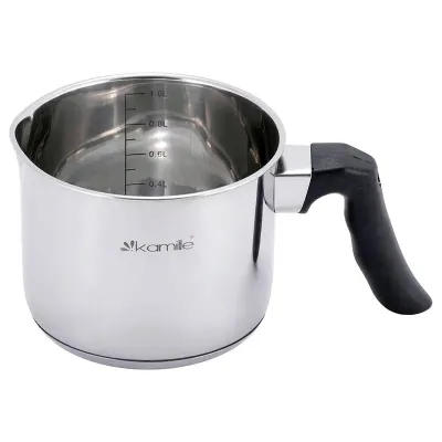 Молочник Kamille 1л из нержавеющей стали Молоковарка DP36900