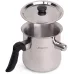 Молоковарка 1л со свистком и стальной крышкой Kamille DP37001