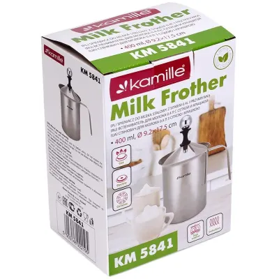 Вспинювач Kamille для молока Frother 400мл ручной DP37006
