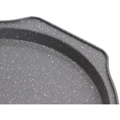 Форм противень Kamille для выпечки пиццы Bakery Marble 35х33.5х2.5см DP37154