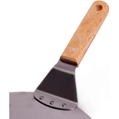 Подставка лопатка Kamille для пиццы диаметр 25.5см из нержавеющей стали DP37509