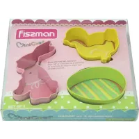 Набор 3 металлические формы для вырубки печенья Mini Chef Fissman DP38601 Набор 3 металлические формы для вырубки печенья Mini Chef Fissman DP38601
